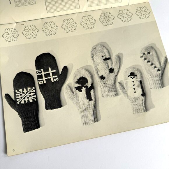 Vtg 70 The Gypsy Knit Together Booklet Jack Frost Hats Scarves Mittens Vol 80 - Picture 5 of 9